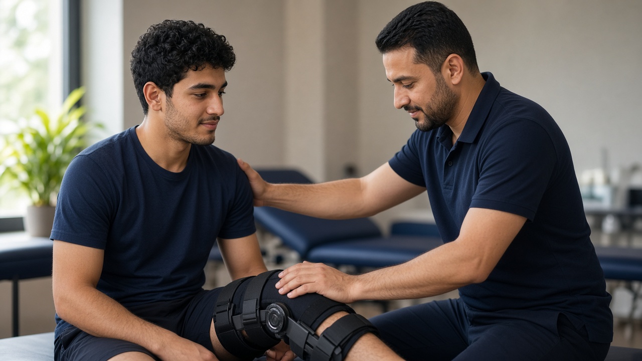 تأهيل عداء بارز بعد إصابة في العضلة الفخذية